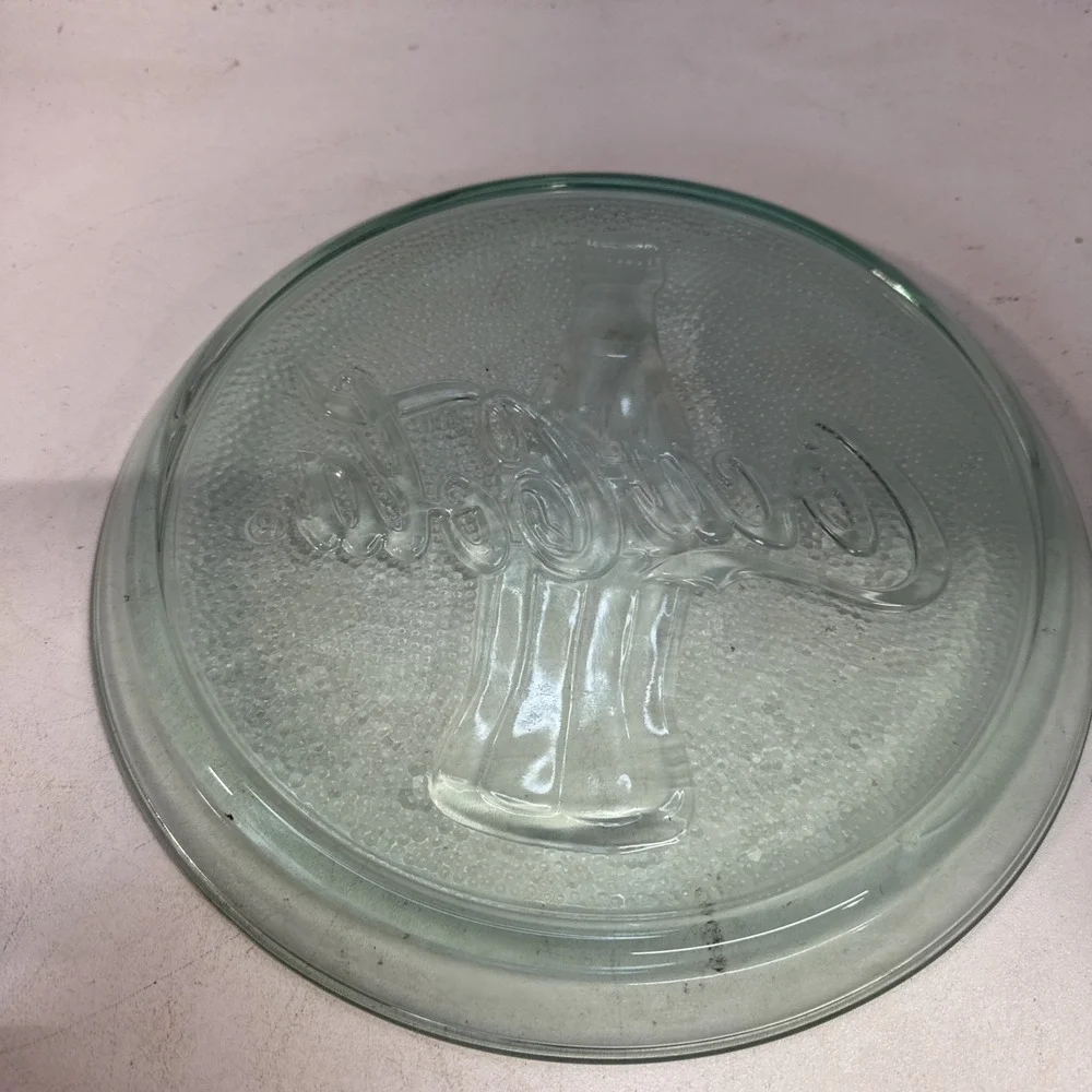Vintage Coca Cola Logo Clear Green 13